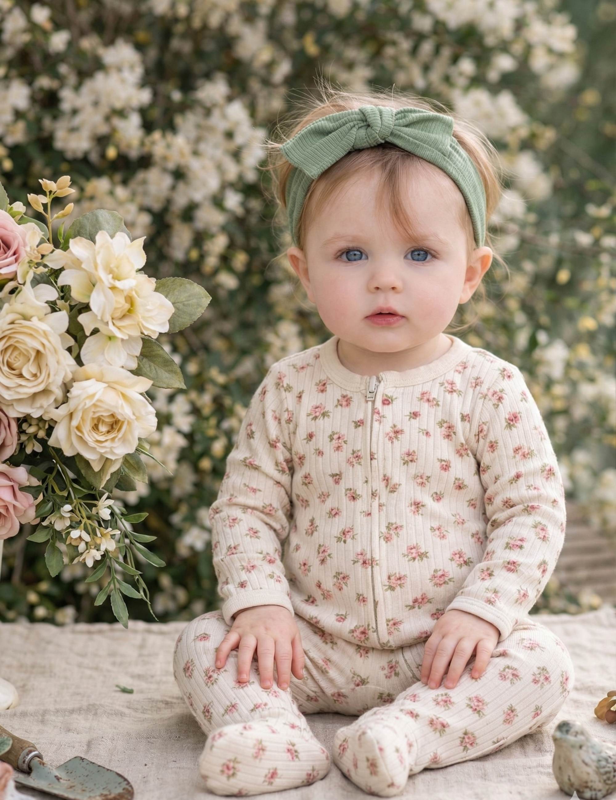 Vintage Bloom Romper