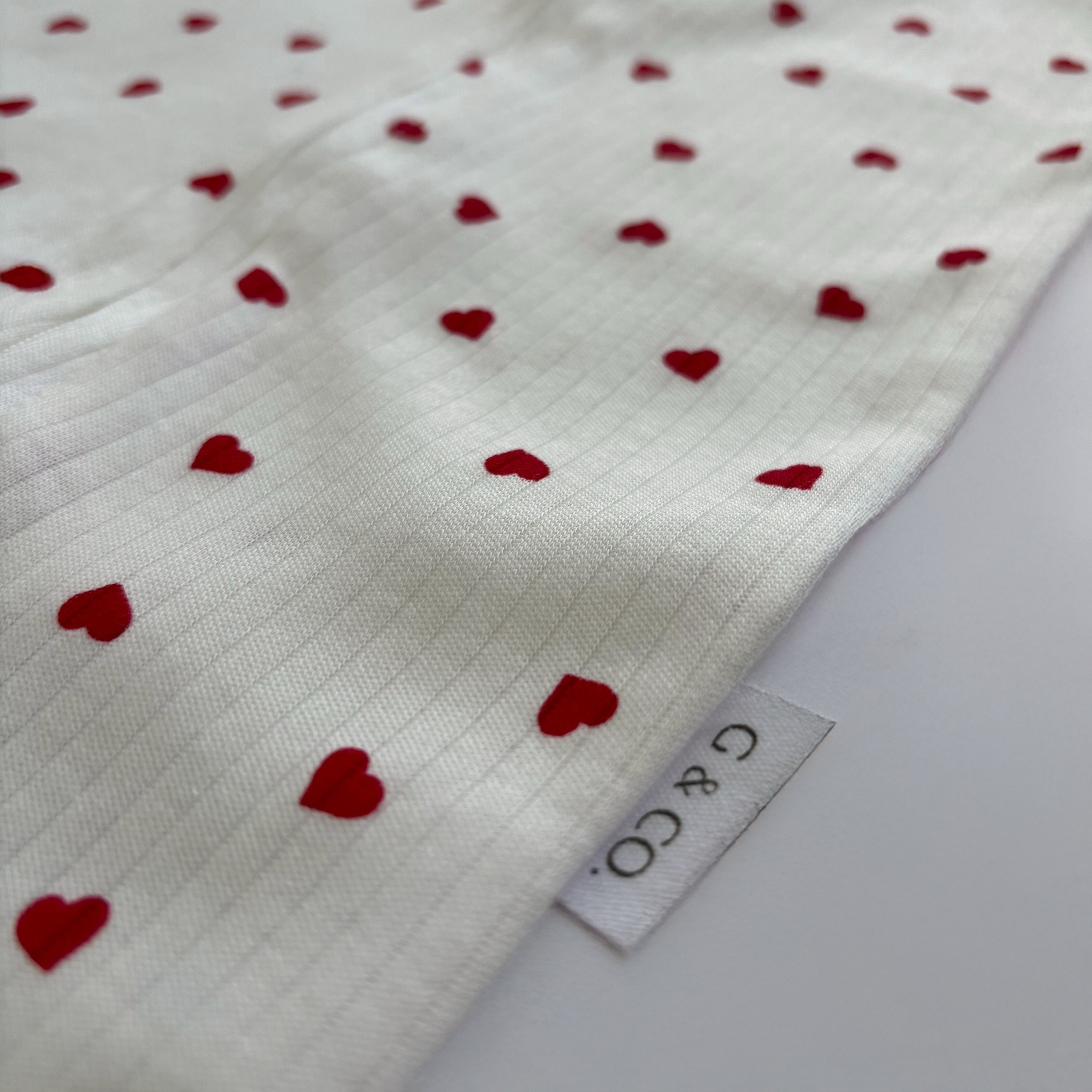 Velvet Heart Romper - GLYN & CO.