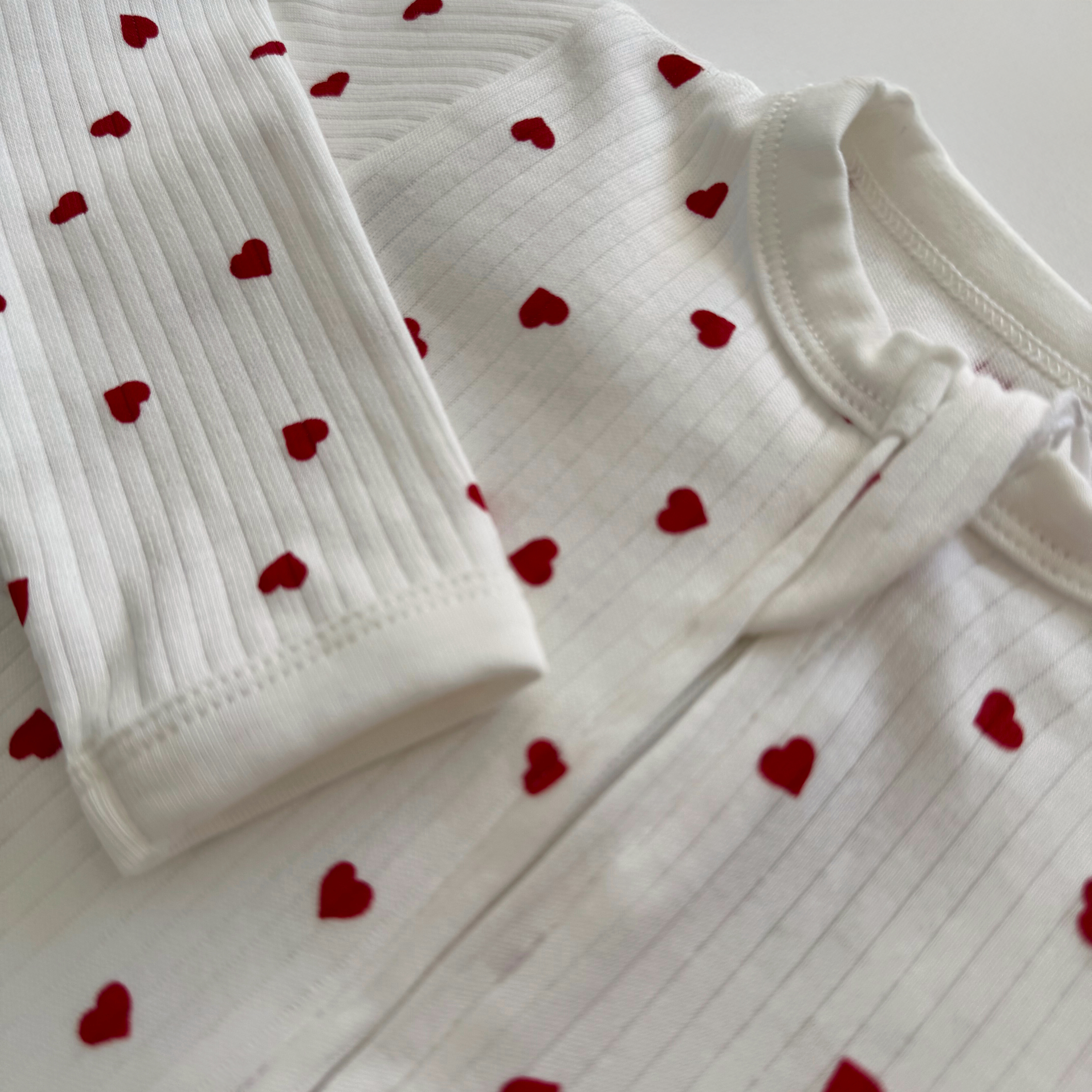 Velvet Heart Romper - GLYN & CO.