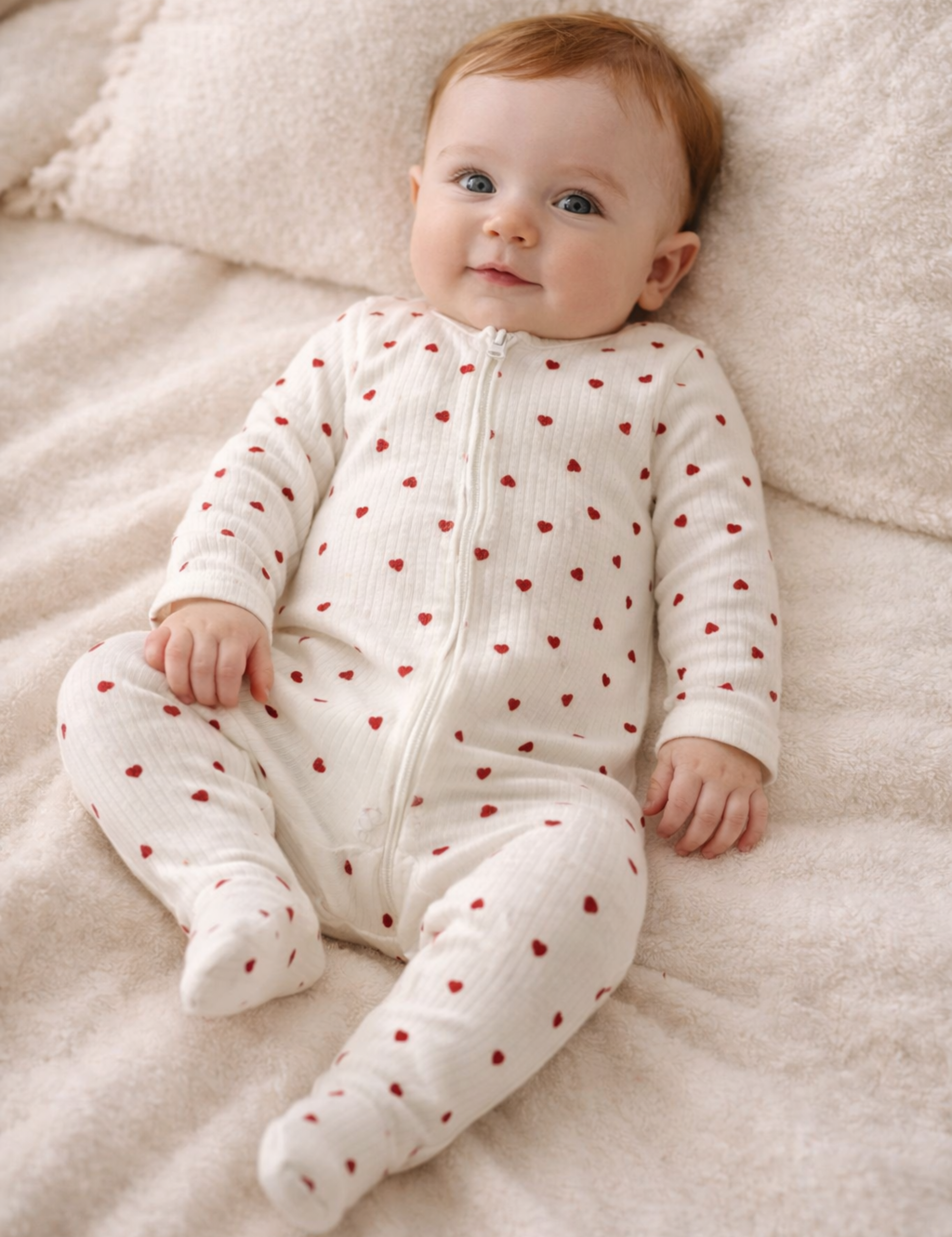 Velvet Heart Romper - GLYN & CO.